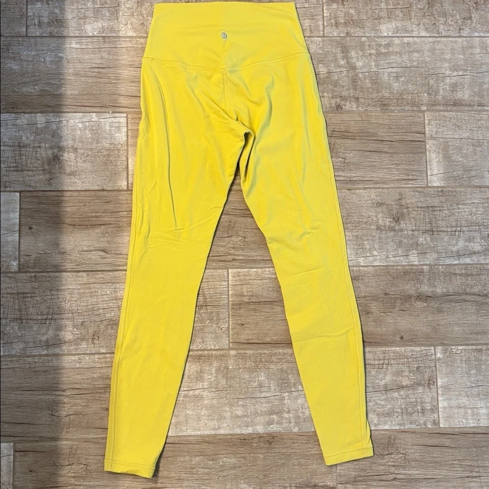 Lululemon Align High-Rise Pants in the color Yellow Pea- size 6 - Picture 2 of 2